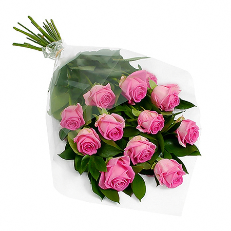 картинка 11 розовых роз от магазина Цветов