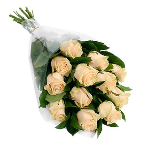 картинка 11 кремовых роз от магазина Цветов