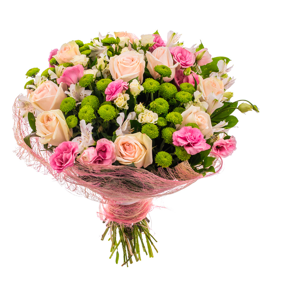 картинка Букет из эустом с розой от магазина Цветов