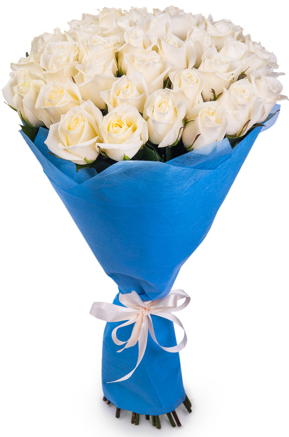 картинка Букет 45 белых роз от магазина Цветов