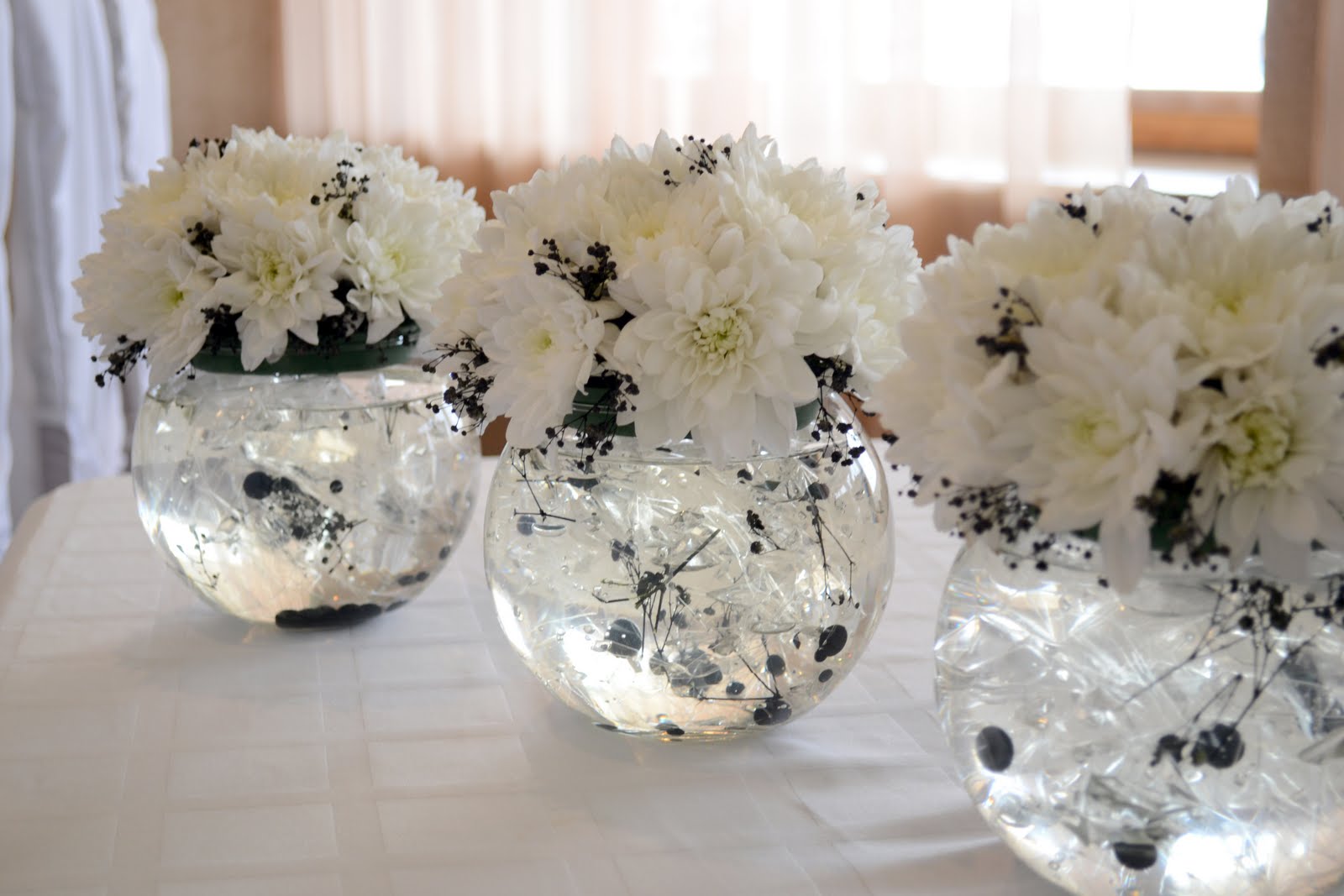 вазы на столы гостей