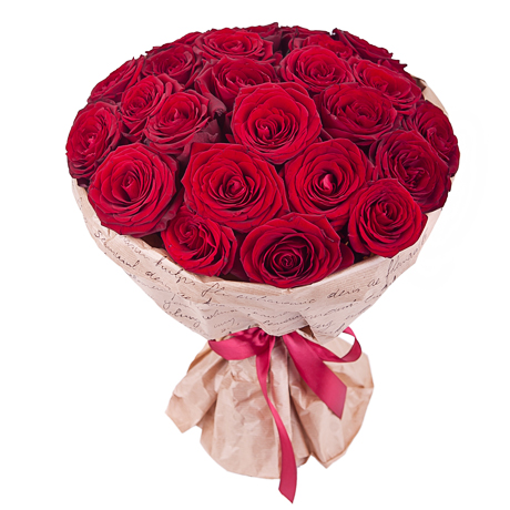 картинка 25 красных роз от магазина Цветов